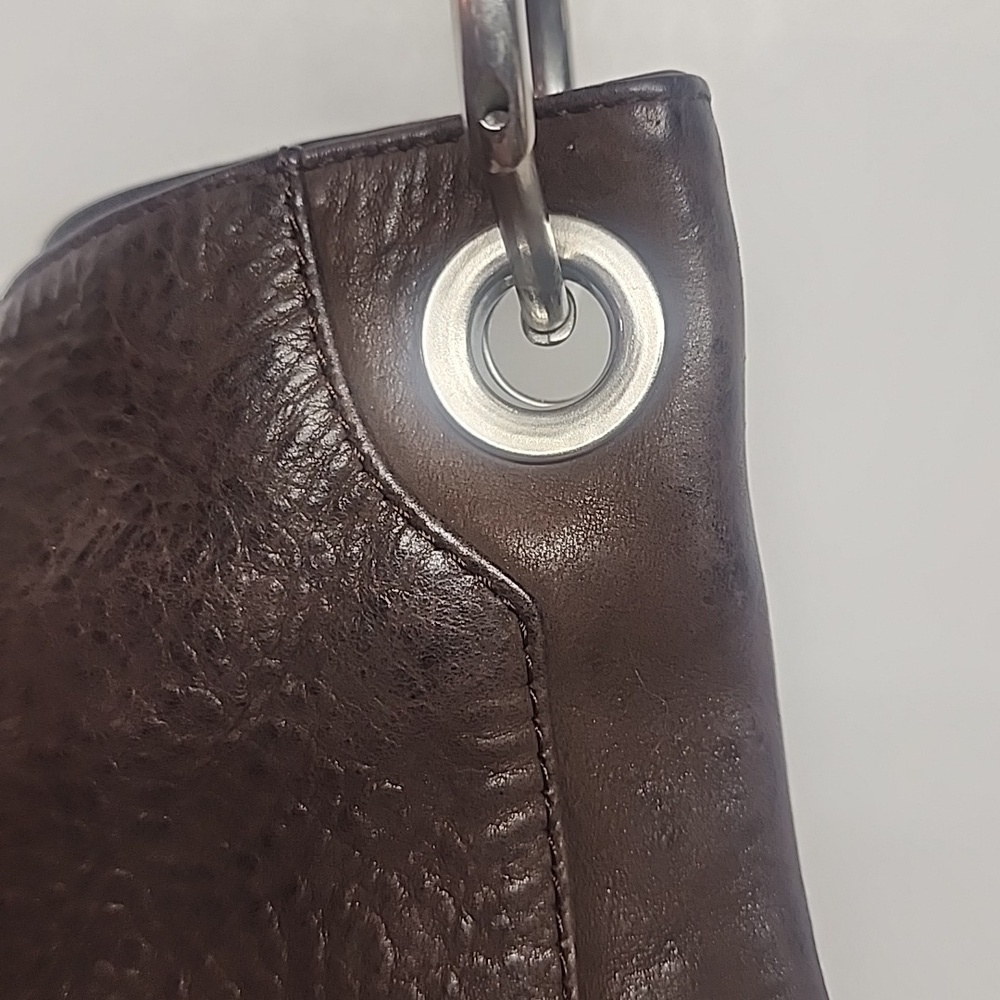 The Territory Ahead Large Brown Soft Leather Shoulder Saddlebag Crossbody Sz L - Picture 2 of 6